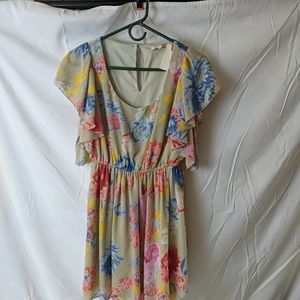 Margo & Sebastian flowered mini dress